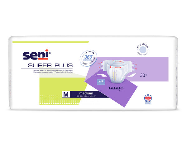 Seni Super Plus Medium 75-110, lila, 30 Stück – Einzelpackung