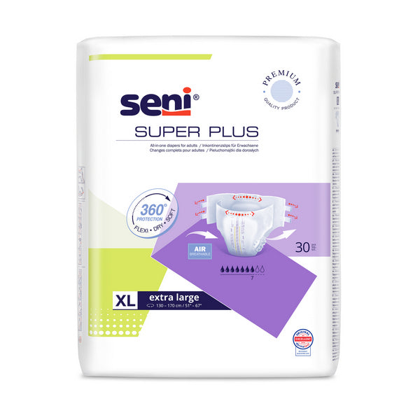Seni Super Plus X-Large 130-170, lila, 30 Stück – Einzelpackung