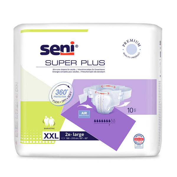 Seni Super Plus XX-Large 160-210, lila, 10 Stück – Einzelpackung