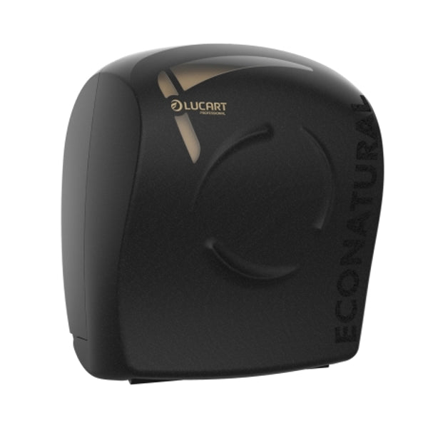 Lucart EcoNatural Flow Rollhandtuchspender Autocut, Kunststoff, schwarz – 1 Stück