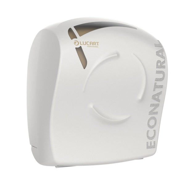 Lucart EcoNatural Flow Rollhandtuchspender Autocut, Kunststoff, weiss – 1 Stück