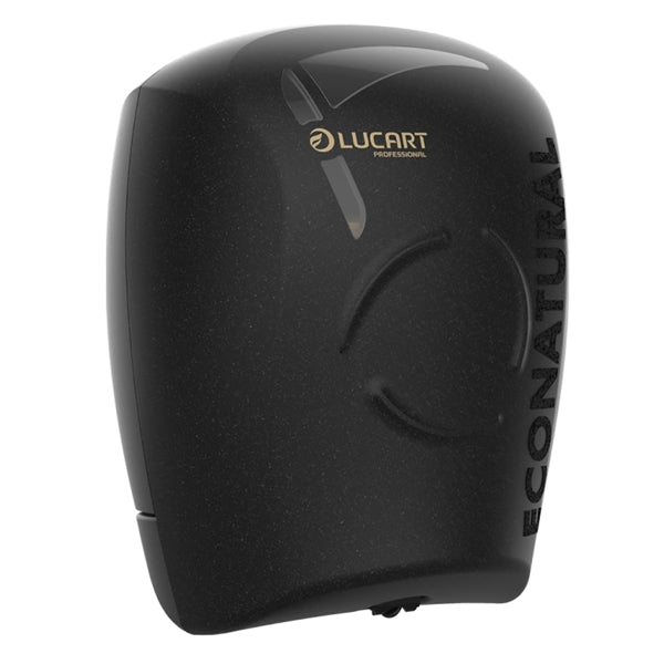 Lucart EcoNatural Flow Toilettenpapierspender Mini Jumbo, Kunststoff, schwarz – 1 Stück