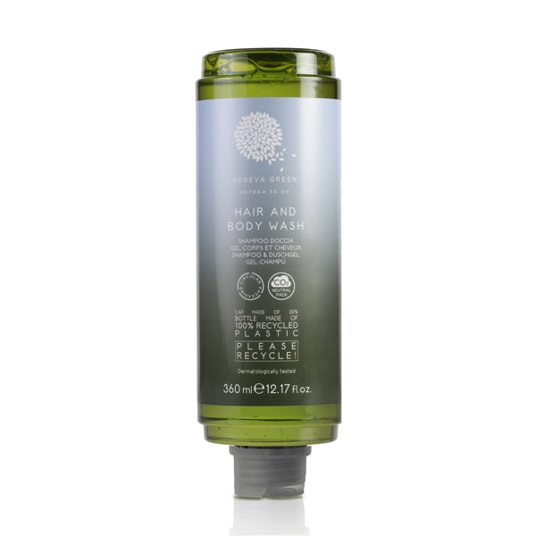 Shampoo & Duschgel Geneva Green, Spendersystem CYSOAP 360 ml – 18 Flaschen