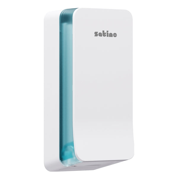 Satino Toilettenpapierspender Einzelblatt – BT1 System, Kunststoff, weiss – 1 Stück