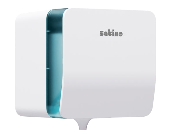 Satino Spender für Papierwischtücher Midi – CF1 System, Kunststoff, weiss – 1 Stück