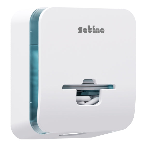 Satino Damenhygienespender Fem Care 3 in 1 – FC1 System, Kunststoff, weiss – 1 Stück