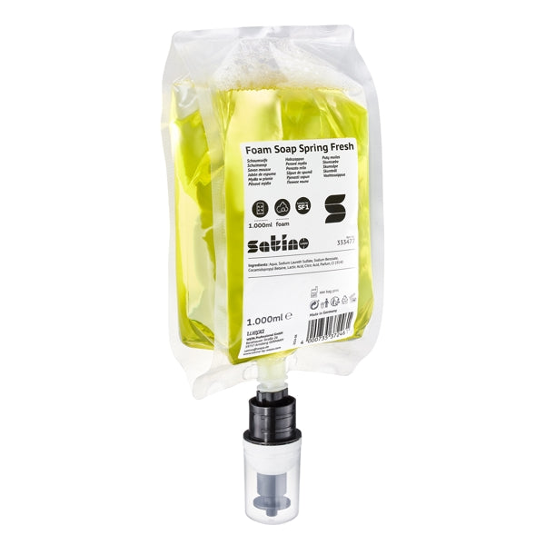 Satino Schaumseife Spring Fresh – SF1 System, gelb – 6 Beutel