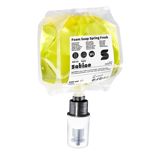 Satino Schaumseife Spring Fresh – SF2 System, gelb – 6 Beutel