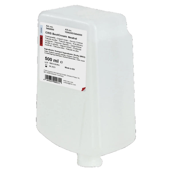 Seifencreme CWS Best Cream Neutral, parfümfrei, farblos, pH-neutral, 500 ml
