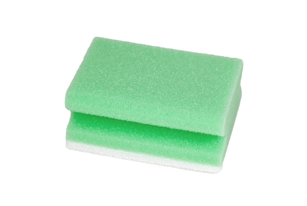 Pflegeschwamm CLEAN and CLEVER klein, grün/weiss – 10 Stück