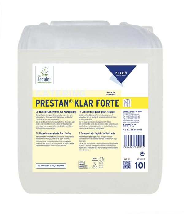 Kleen Purgatis PRESTAN KLAR FORTE Klarspüler 10 Liter – 1 Bidon