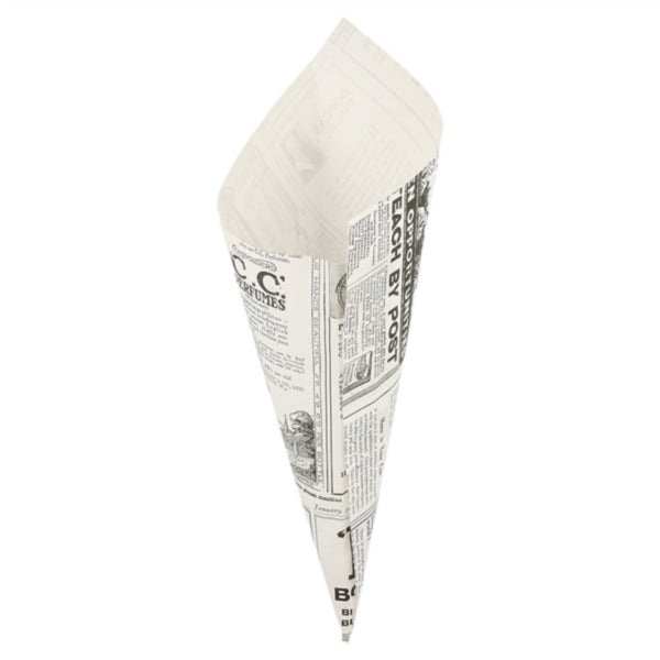Pommes-Spitztüte Times fettdicht 170 × 240 mm – 250 Stück