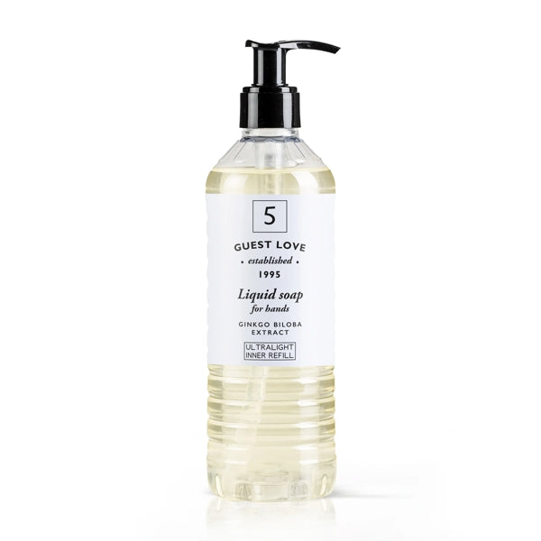 Flüssigseife GUEST LOVE, Pumpflasche für ECOVER 370 ml – 18 Flaschen