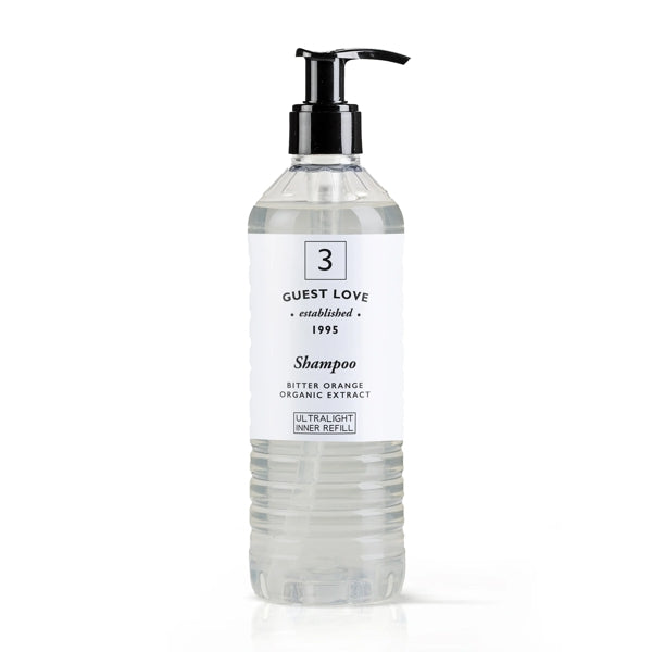 Shampoo GUEST LOVE, Pumpflasche für ECOVER 370 ml – 18 Flaschen