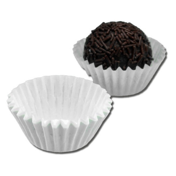 Pralinenkapseln Pergamentersatz, weiss, Ø 28 × 16 mm – 1000 Stück