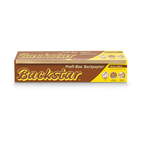 Backstar Backpapier Profibox, Rolle 50 cm × 100 m, braun – 1 Rolle