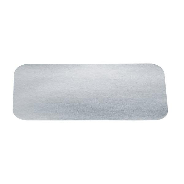 Flachdeckel zu Schale Karton aluminiert silber 253×184×0,45mm – 600 Stück (6 x 100)