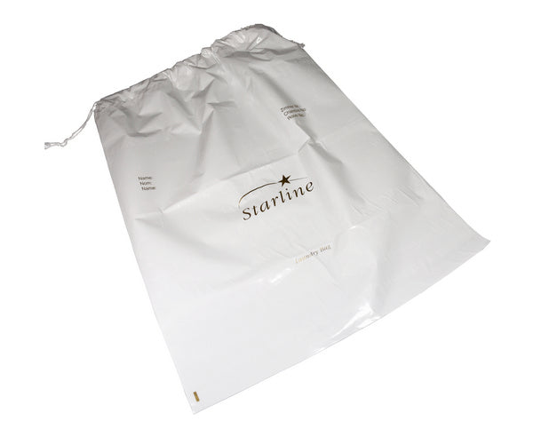 Starline Wäschebeutel, weiss, mit Kordel, 40 × 53 cm – 500 Stück