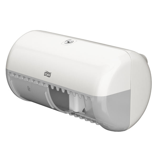 Tork Elevation Toilettenpapierspender Kleinrollen T4, Kunststoff, weiss – 1 Stück