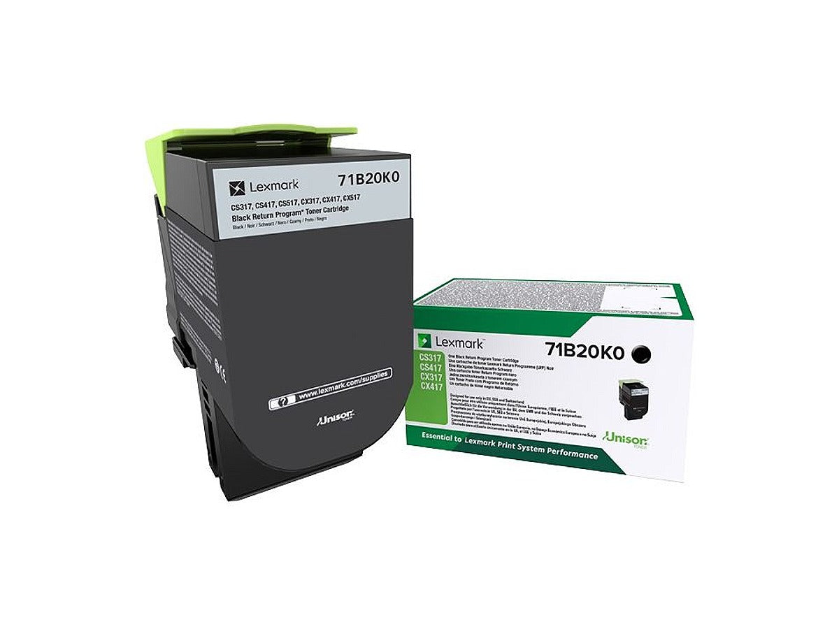 LEXMARK CS317 / CS417 / CS517 Original Toner, Schwarz, Standard