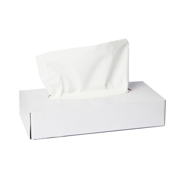 Kosmetiktuch neutral, Zellstoff, 2-lagig, weiss, samtweich, Box à 100 Tücher – 40 Boxen