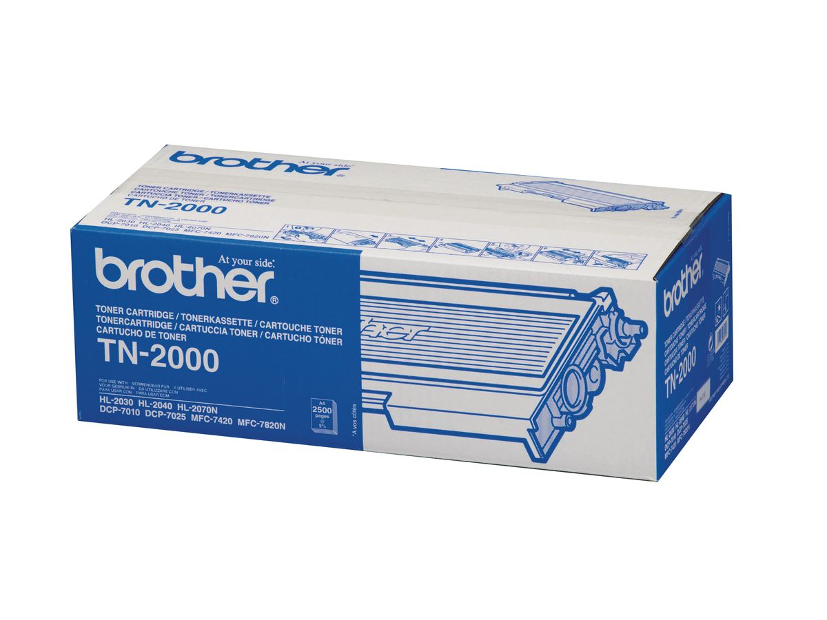 BROTHER Toner-Modul schwarz TN-2000 HL-2030/40/70 2500 Seiten