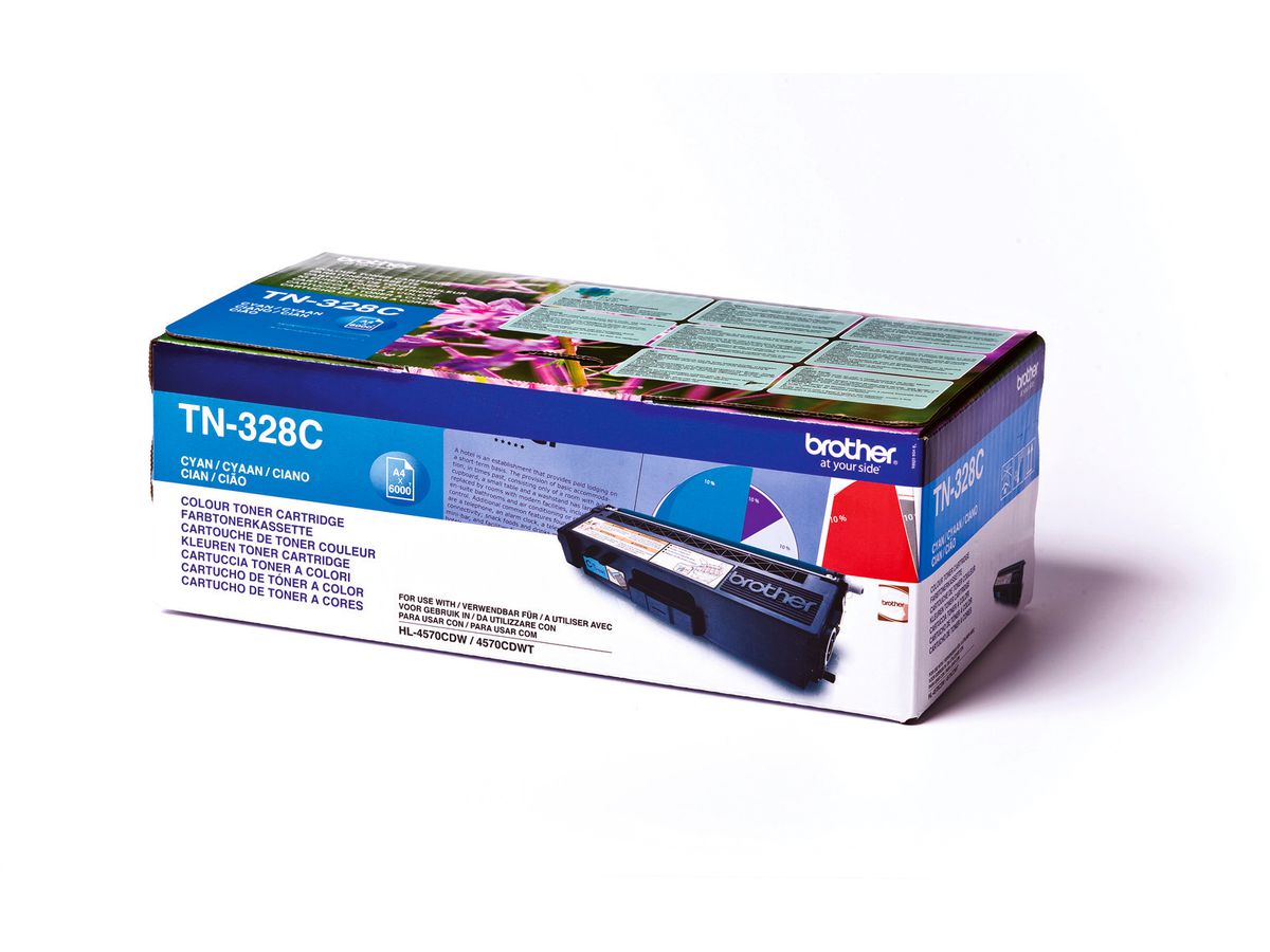 BROTHER TN-328 Original Toner, Cyan