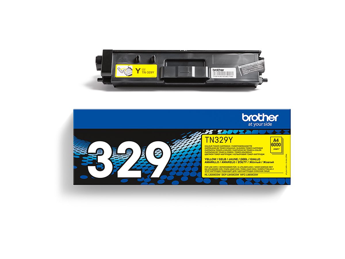 BROTHER TN-329 Original Toner, Gelb