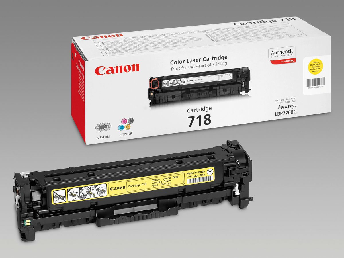 CANON Cartridge 718 Original Toner, Gelb