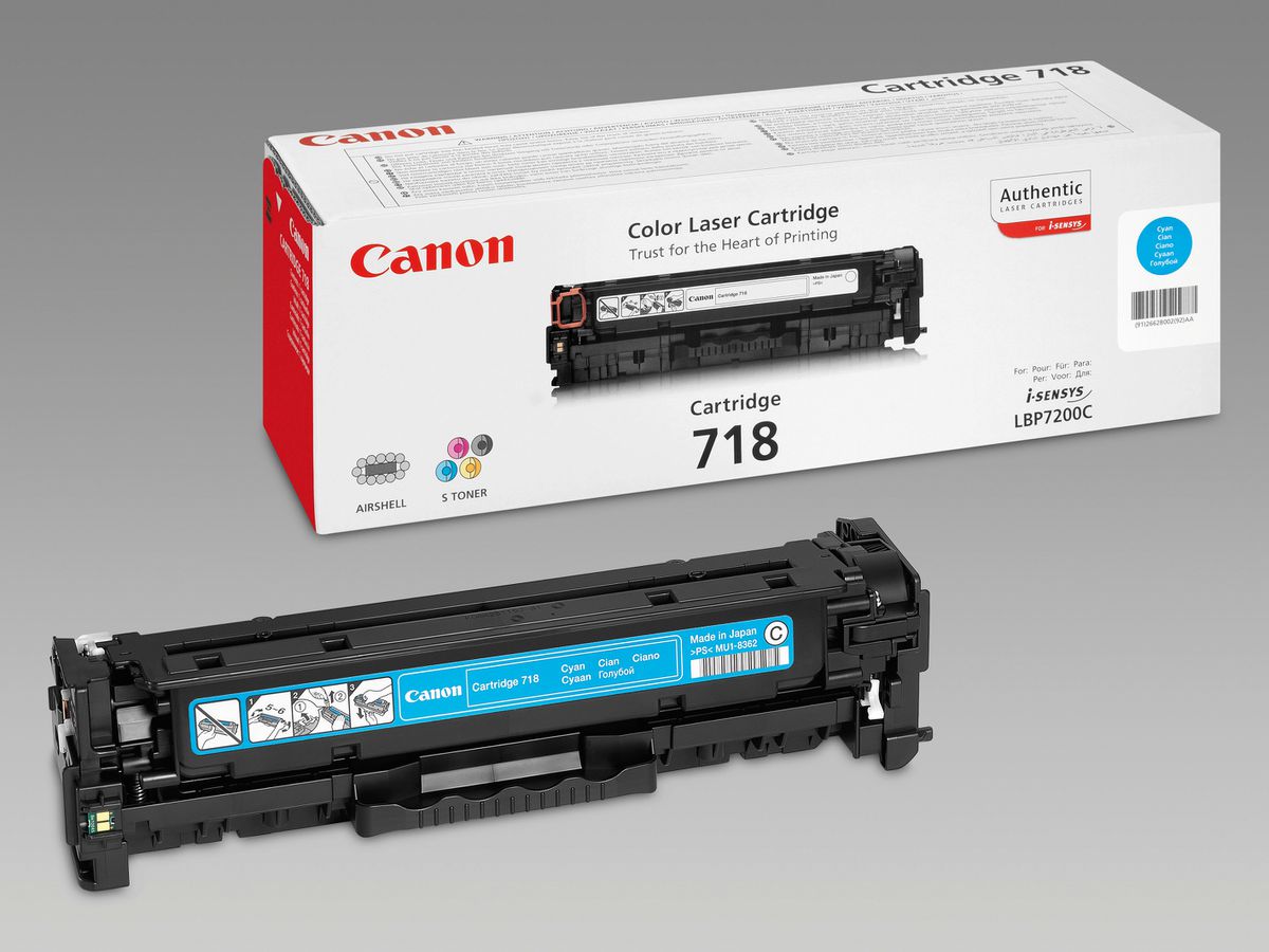 CANON Cartridge 718 Original Toner, Cyan