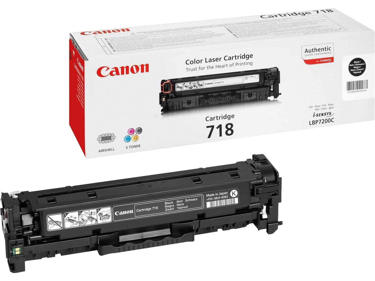 CANON Cartridge 718 Original Toner, Schwarz