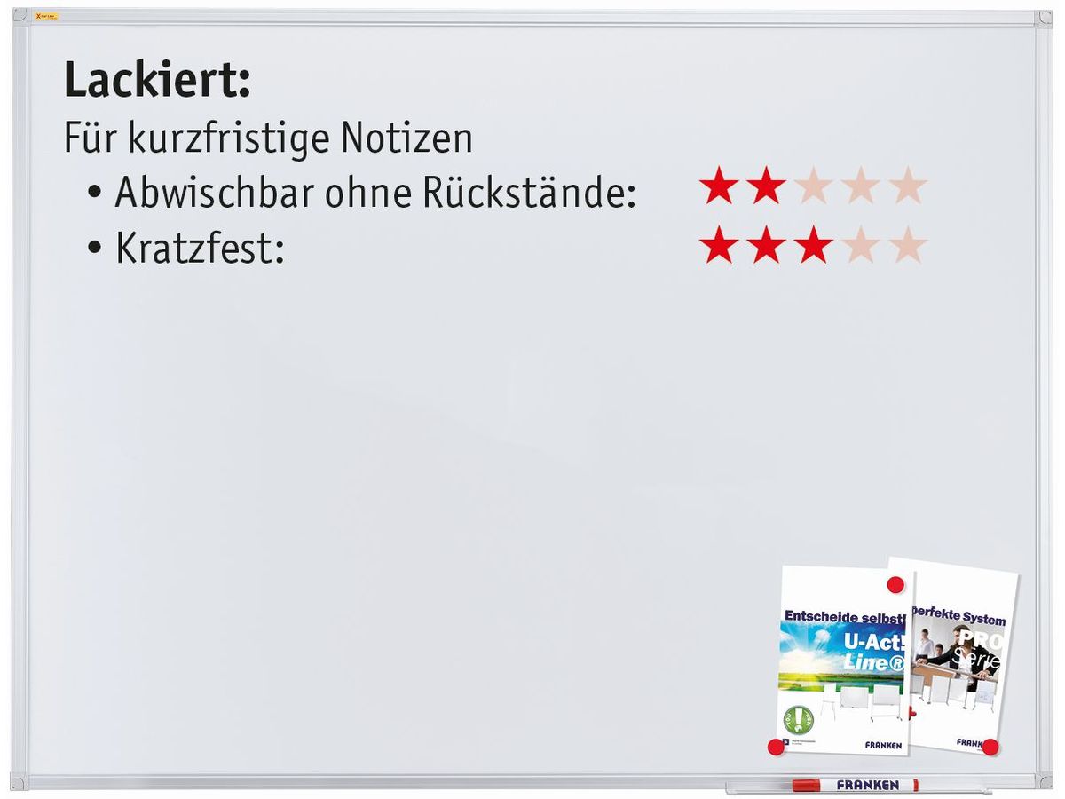 FRANKEN Whiteboard 90x120cm SC3103 X-tra!Line lackiert