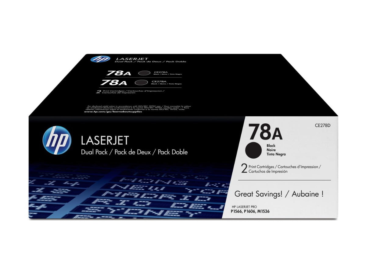 HP Toner Doppelpack 78A schwarz LaserJet Pro P1566 (2 Stück)