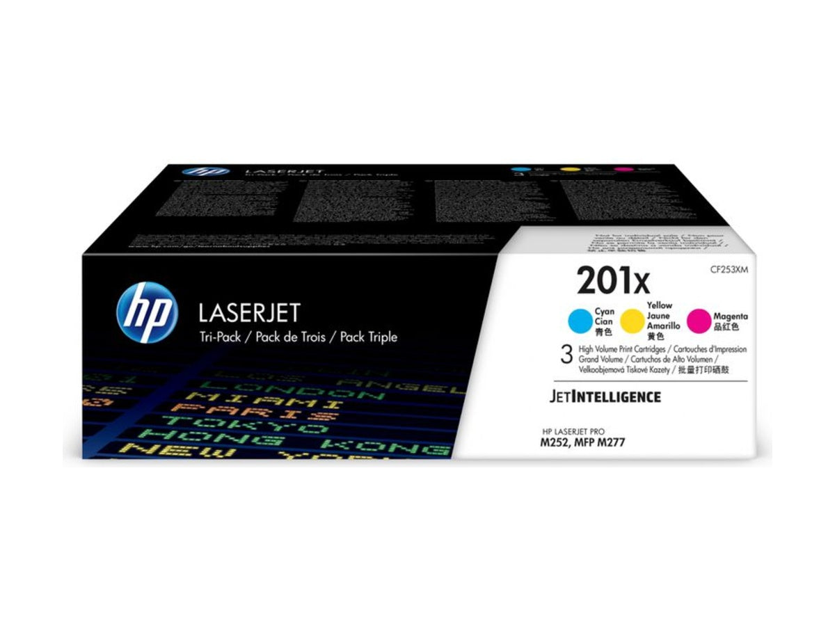 HP Toner Tri-Pack 201X CMY CLJ Pro M252/MFP277