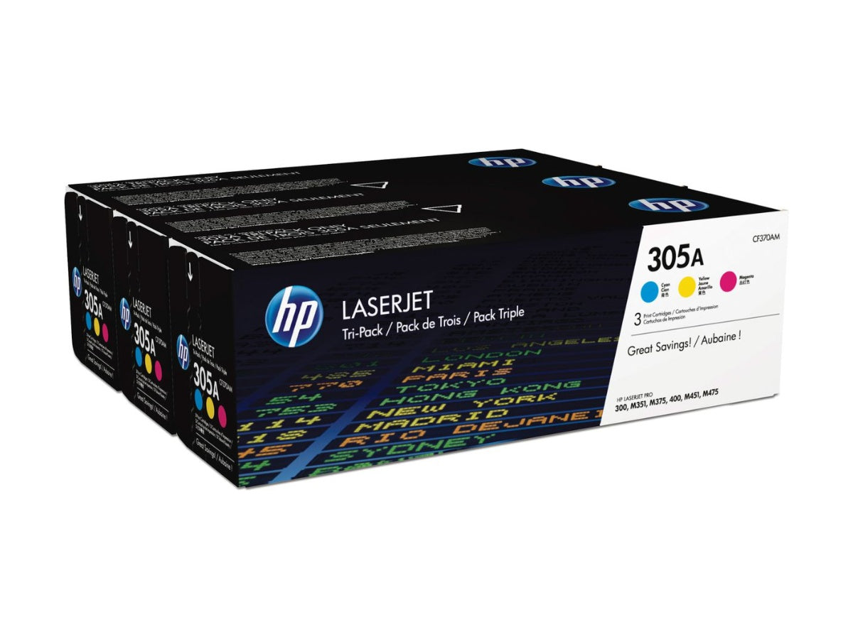 HP Toner Tri-Pack 305A CMY LJ Pro Color M375