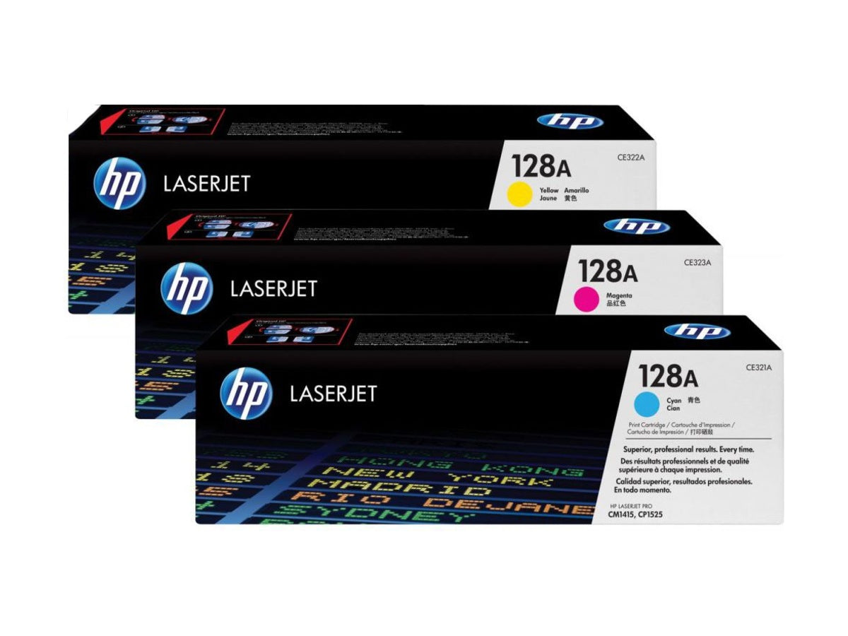 HP Toner Tri-Pack 128A CMY Color LJ Pro CM1415