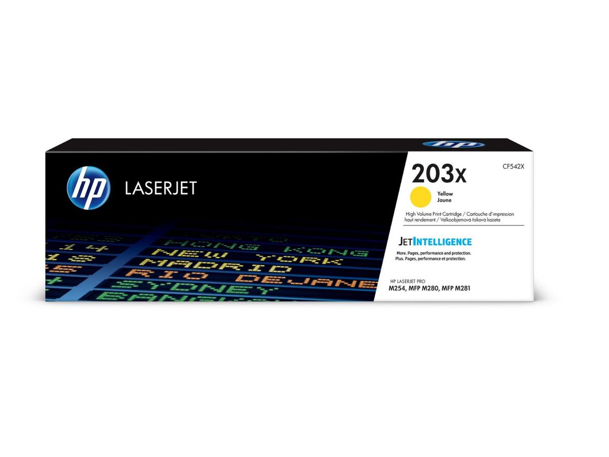 HP Toner-Modul 203X CLJ Pro M254/MFP M280 (hohe Reichweite), Gelb