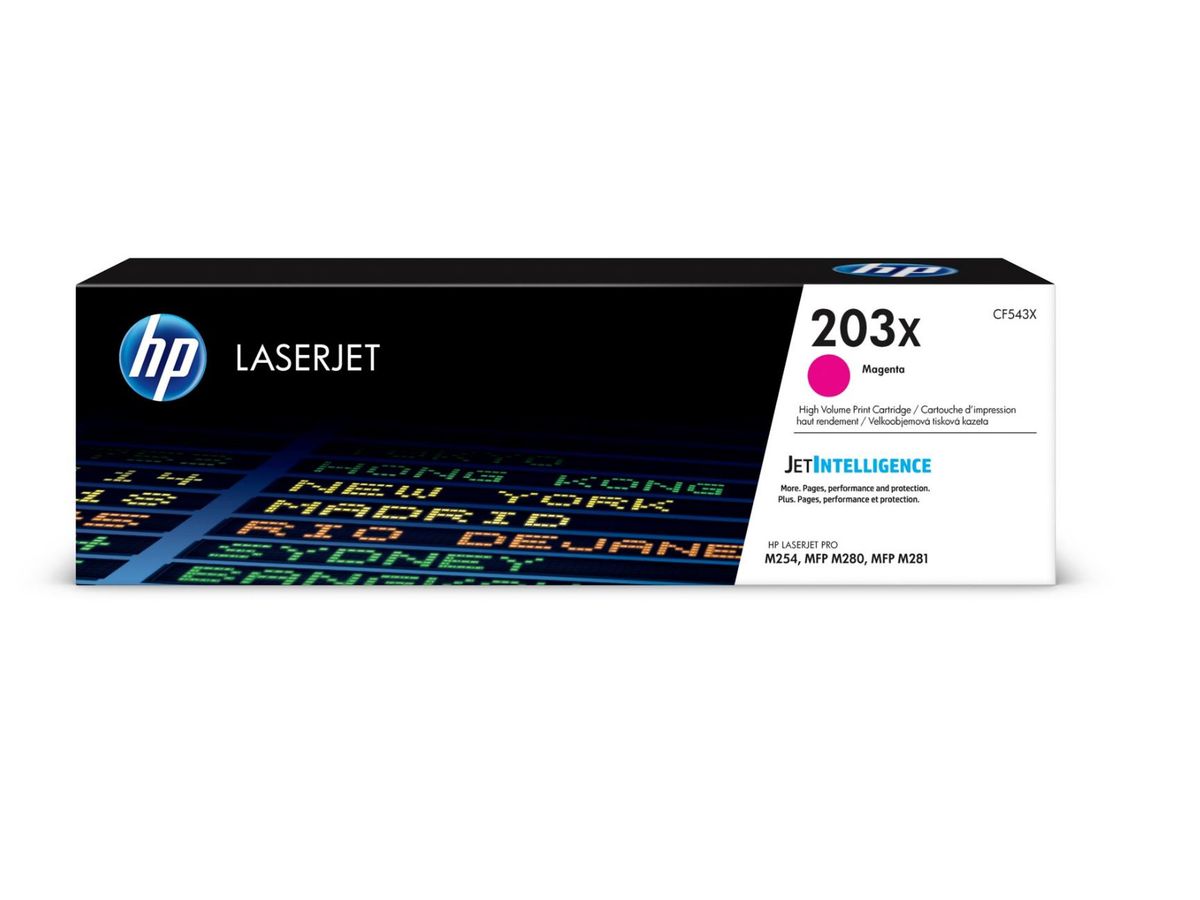 HP Toner-Modul 203X CLJ Pro M254/MFP M280 (hohe Reichweite), Magenta