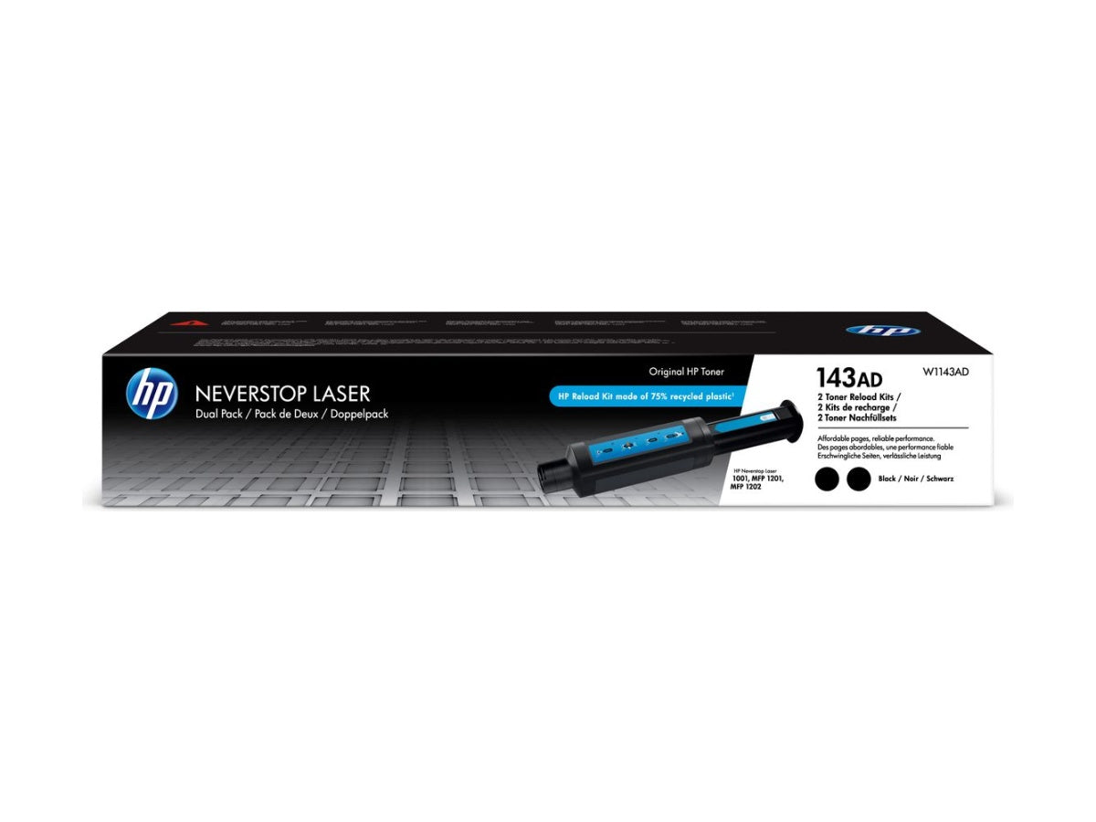 HP Toner Nachfüllset 143A schwarz 1001n/1201n/1202nw (2 Stück)