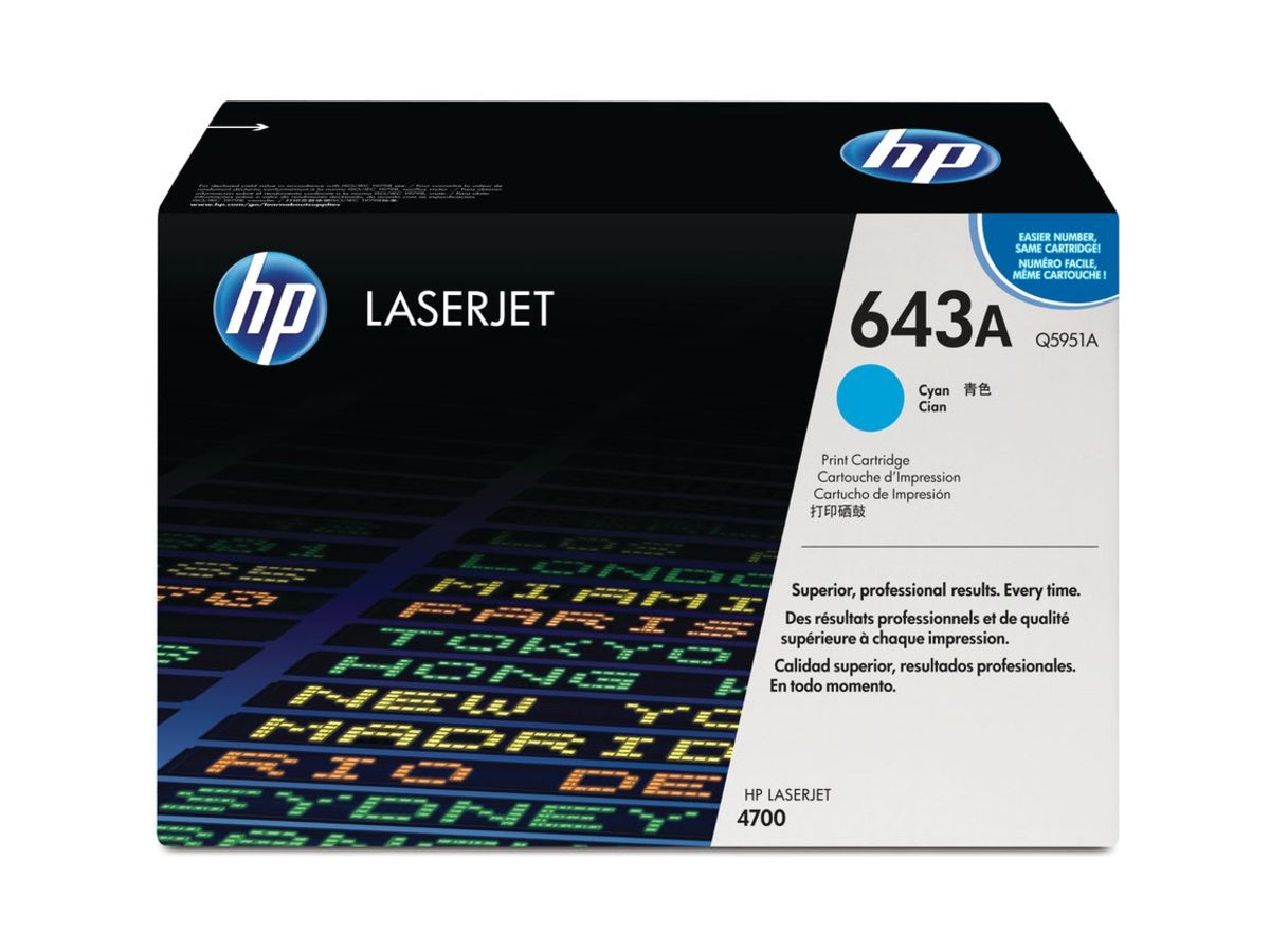 HP Toner-Modul 643A Color LaserJet 4700, Cyan