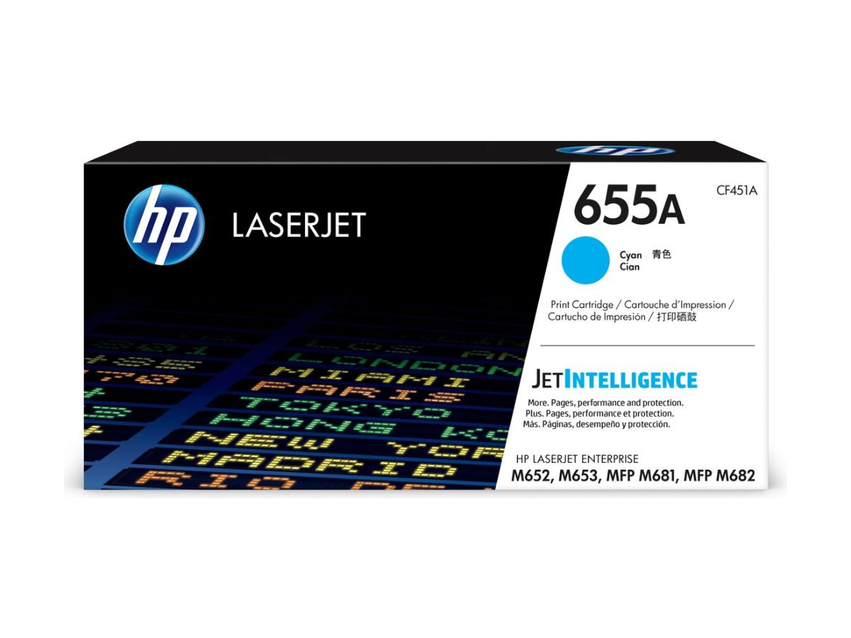 HP Toner-Modul 655A CLJ Enterprise M652/M653, Cyan