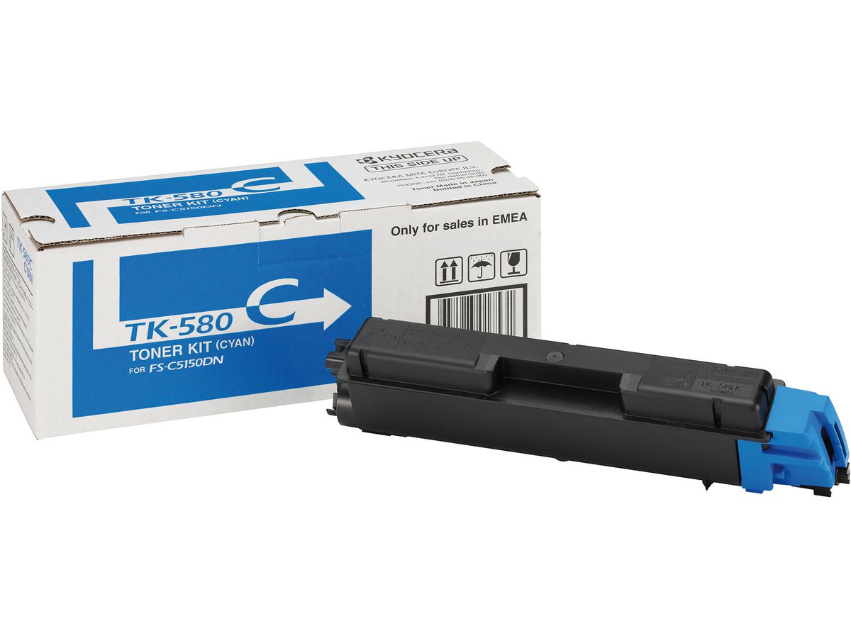KYOCERA TK-580 Original Toner, Cyan