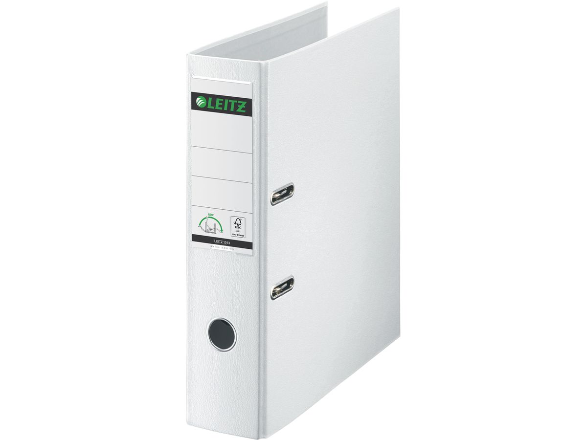 LEITZ Ordner Swiss Edition A4, 180°, 8 cm Rücken, weiss