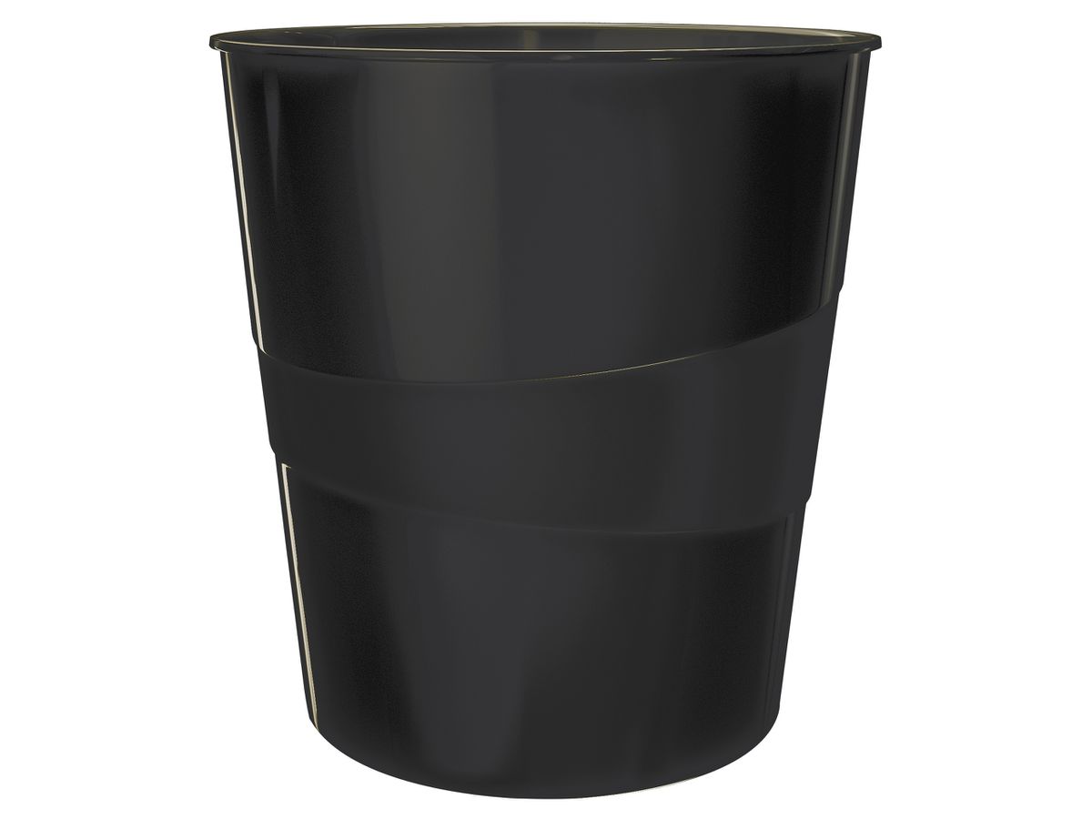 LEITZ Papierkorb WOW 15 Liter 5278-10-95 schwarz