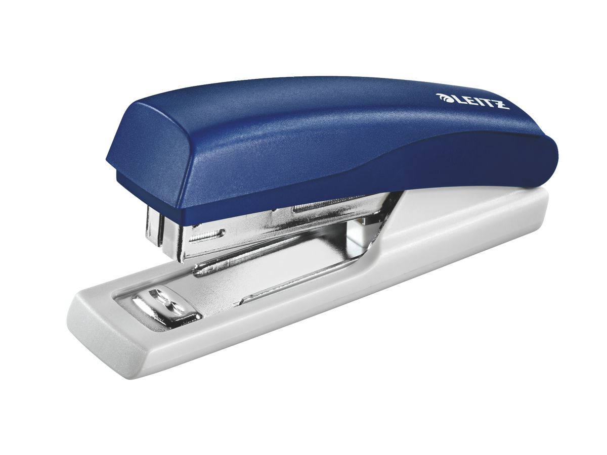 LEITZ Heftgerät Mini NeXXt 5517, 10 Blatt, blau