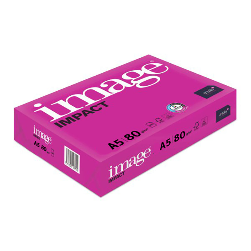 Druckerpapier Image Impact A5, 120 g/m², hochweiss, 32'000 Blatt – 32 Kartons