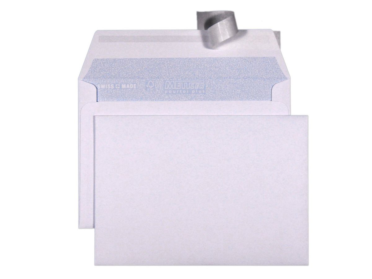 Mettler Couvert C6 ohne Fenster ultraweiss 100 g/m² (1000 Stück)