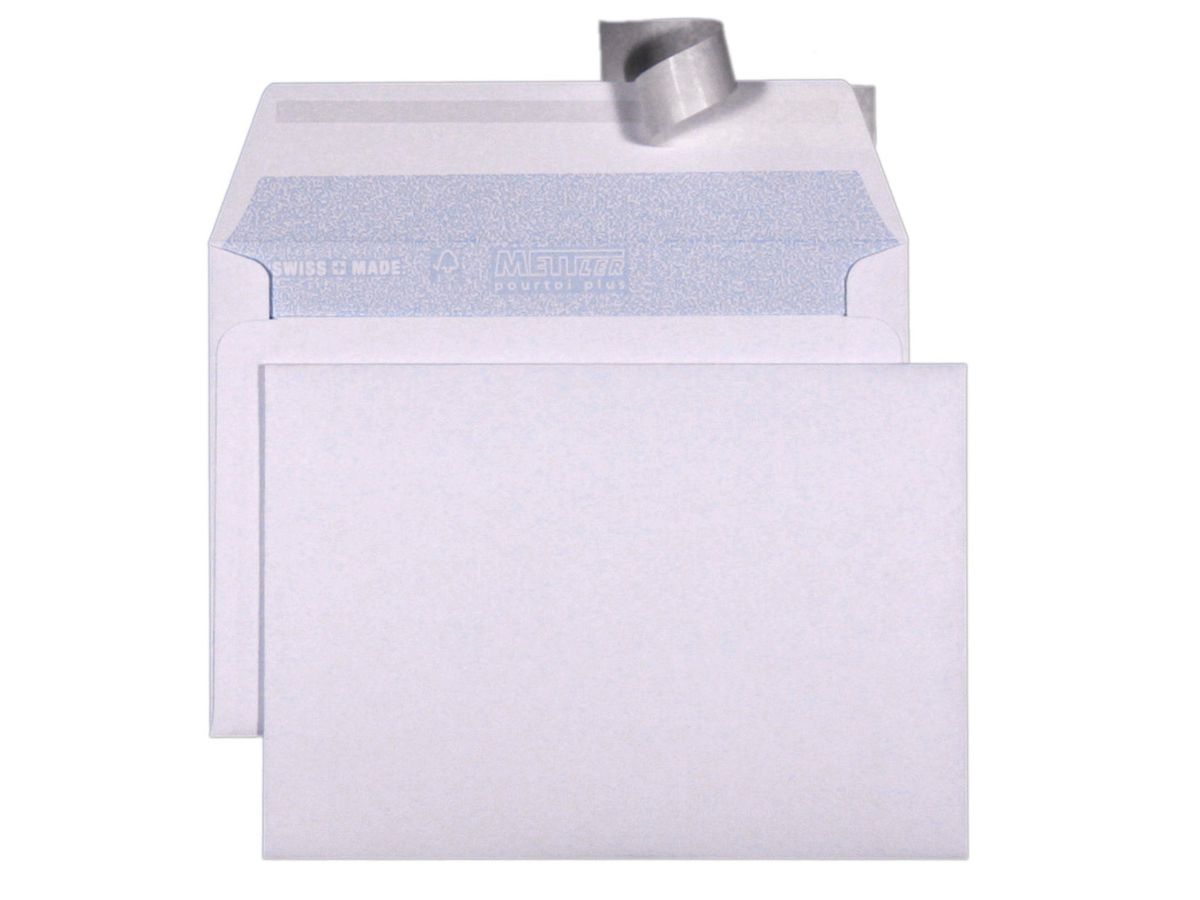 Mettler Couvert C6 ohne Fenster ultraweiss 80 g/m² (100 Stück)