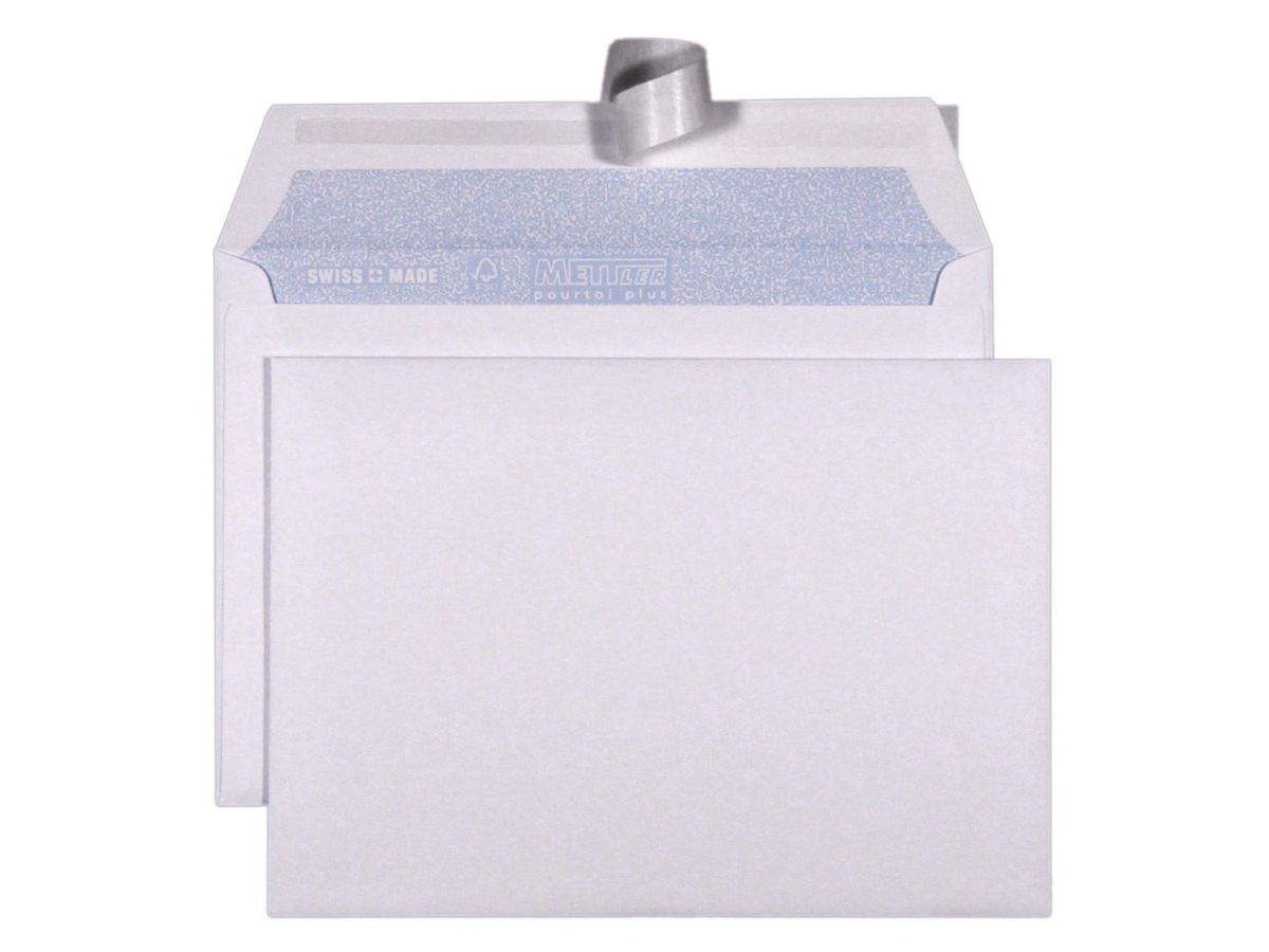 Mettler Couvert B6 ohne Fenster ultraweiss 100 g/m² (1000 Stück)