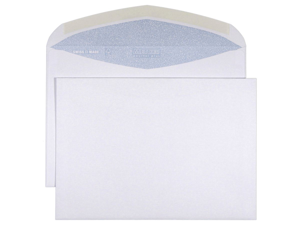 Mettler Couvert C5 ohne Fenster ultraweiss 100 g/m² (500 Stück)